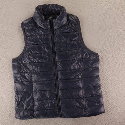 Daily Thread Jacket Womens M Blue Solid Nylon Daily Thread puffer vest down vest