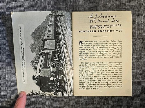 The ABC of Southern Locomotives by Ian Allan Vintage Train / Railway Book - 1945 - Bild 4 von 9