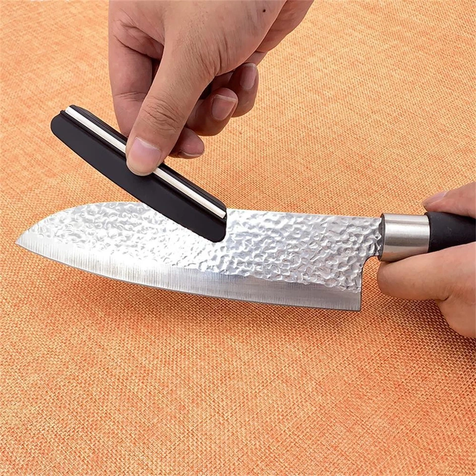 Professional Knife Sharpener with Angle Guide & Sharpening Stone – Plastic Handl - Image 4 of 4