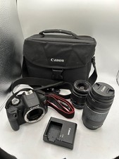 Canon EOS Rebel T7 Digital SLR Camera with EF-S 18-55 IS II Lens Tested Works!!