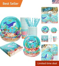Under The Sea Party Decorations Set for 24 Guests - Ocean-Inspired Decor
