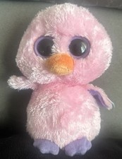 TY Beanie Boos - POSY the Pink Chick (Solid Eye Color) (6 inch)  NEW WITH TAGS