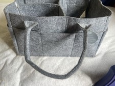 Diaper Caddy Organizer - Diaper Caddy for Baby Nursery Storage, Felt Diaper Orga