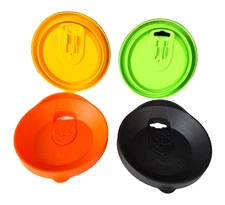 Lot Of 4 Tervis Tumbler 16oz Travel Lid with Slider Green Black Yellow Orange