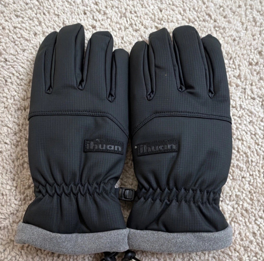 Ihuan Winter Waterproof Windproof Gloves Black XL