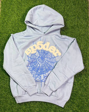 Sp5der Sky Blue Brand New Hoodie M Size
