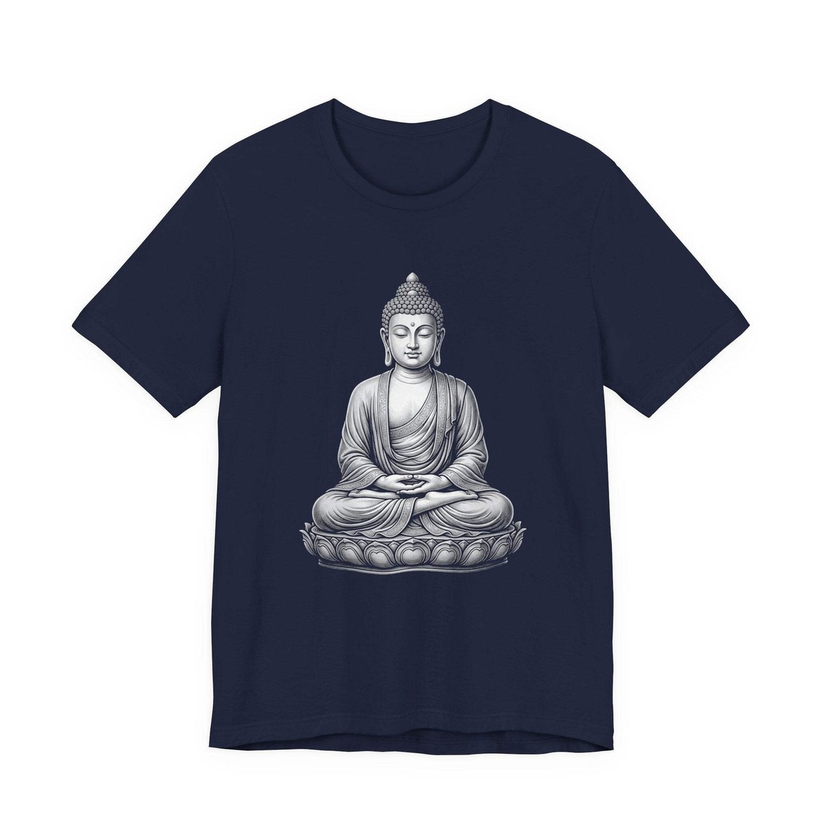 Meditating Buddha Lotus T-Shirt | Zen Spiritual Buddhist Graphic