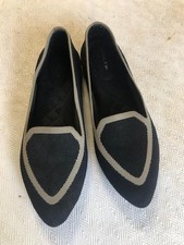 Birdies Womens Black The Blackbird Flat Slip On Knit Loafer Shoe Size 9