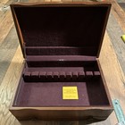 Reed & Barton Wood Silverware Flatware Chest Mahogany Finish Tarnish Resistant — photo 2