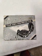 Lensatic Compass Vintage Original Box Pouch Instruction Your Direction Protector