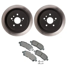 ADVICS Rear Rotors Akebono ProACT Ceramic Disc Brake Pad Kit For Highlander 8-13