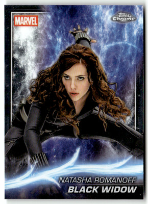Topps Marvel Studios Chrome 2025 Card No. 7 Natasha Romanoff Black Widow