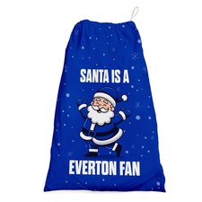 Santa is a Everton Fan - Weihnachts Nikolaussack - Fu&szlig;ball