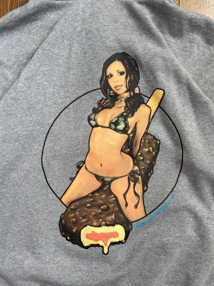 Sudadera con capucha gris cremallera completa de algodón Rokin Jellybean mediano BBC IceCream para hombre Foto 3 de 4