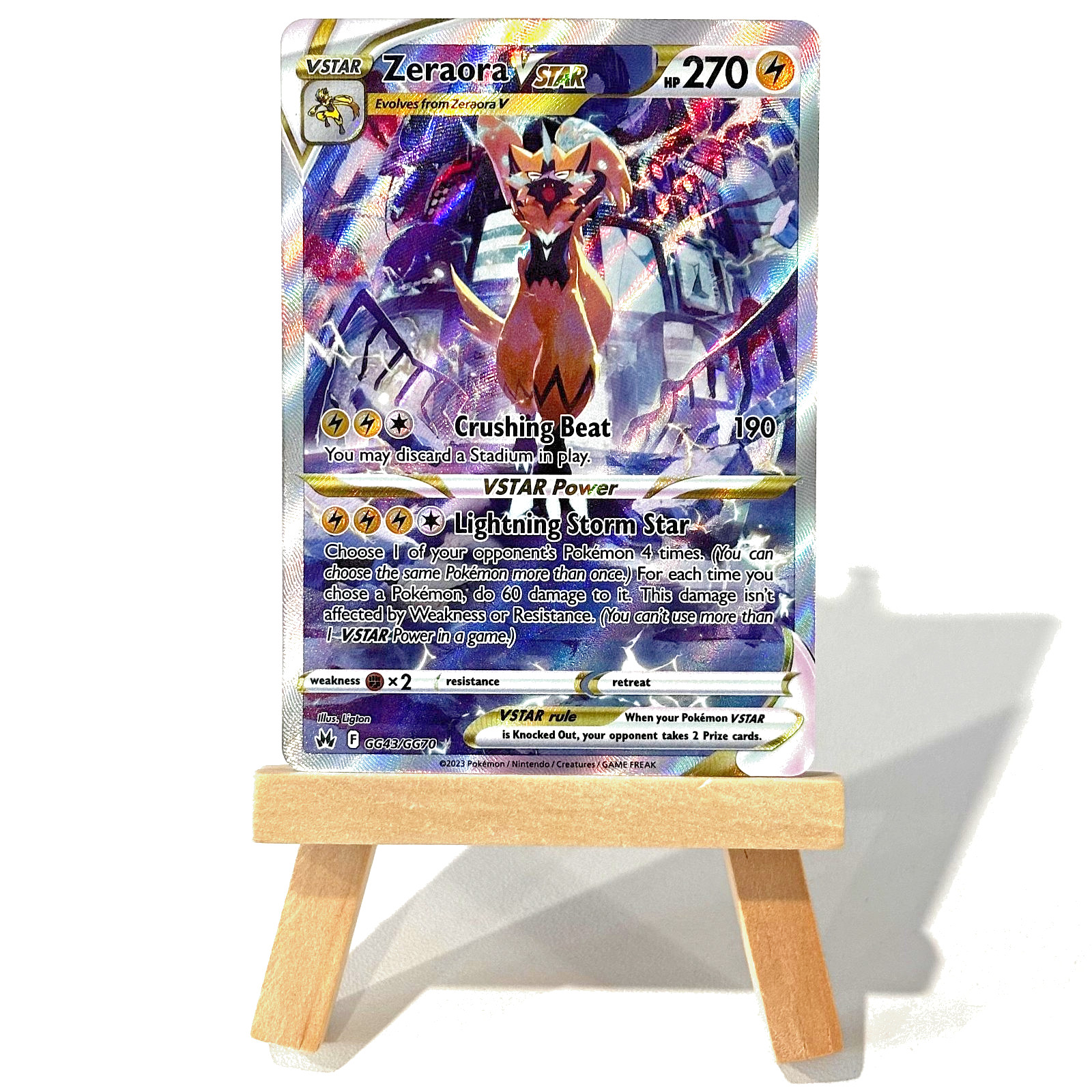 Zeraora VSTAR GG43/GG70 Crown Zenith: Galarian Gallery | ULTRA RARE | NEAR MINT