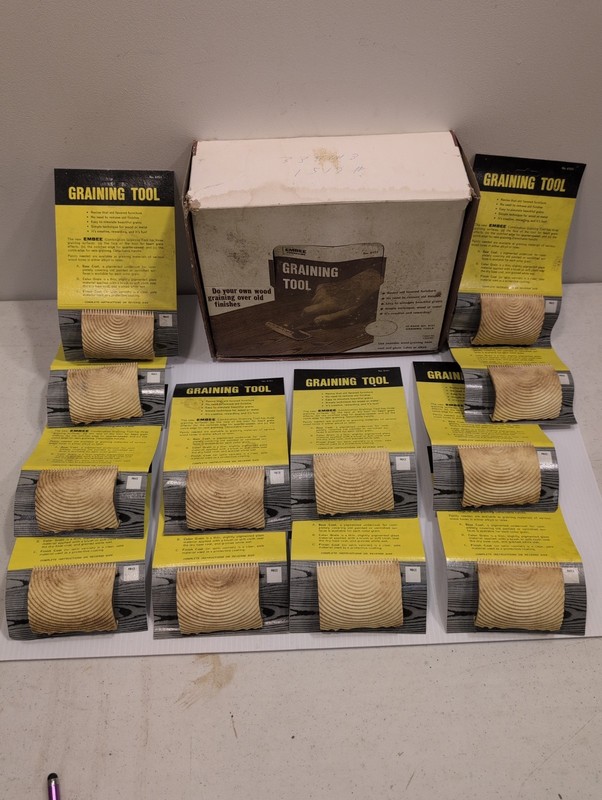 One Case is 12 New Graining Tools for Antique Furniture Painting -Grain Painting
