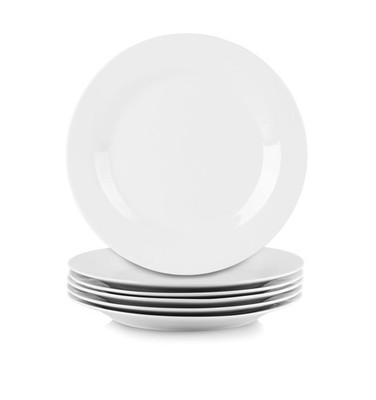 Simply White 10.5'' Round Dinner Plate, Set of 6
