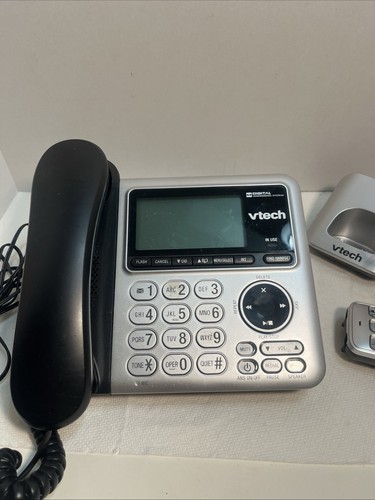 V Tech Corded Phone Black CS6649 Works. 1483 - Zdjęcie 9 z 9