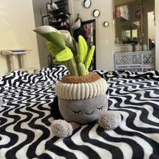 GREENHOUSE BY RUSS PLUSH POTTED PLANT PEACE LILY FLOWER