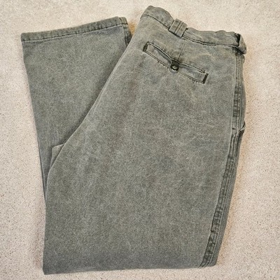 Vintage ORVIS Men's Field Pants Flannel Lined Size 44 Olive Wash Heritage Gorp
