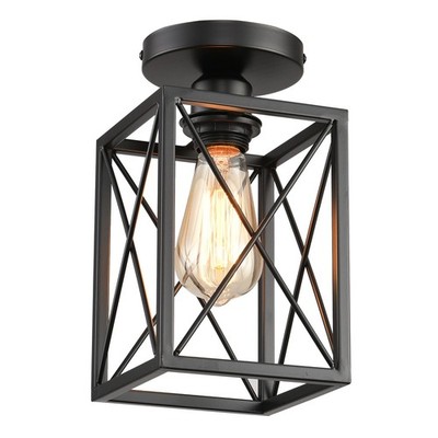 Ceiling Light Fixtures Flush Mount Black Hallway Light Fixtures Ceiling Rusti...