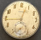 Antique Longines Cal 18.89 Pocket Watch Movement Parts/Repair 12s 15j Swiss