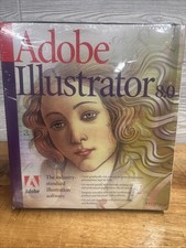 Adobe Illustrator 8.0 1999 Macintosh Version with Disks, Serial Number Sealed
