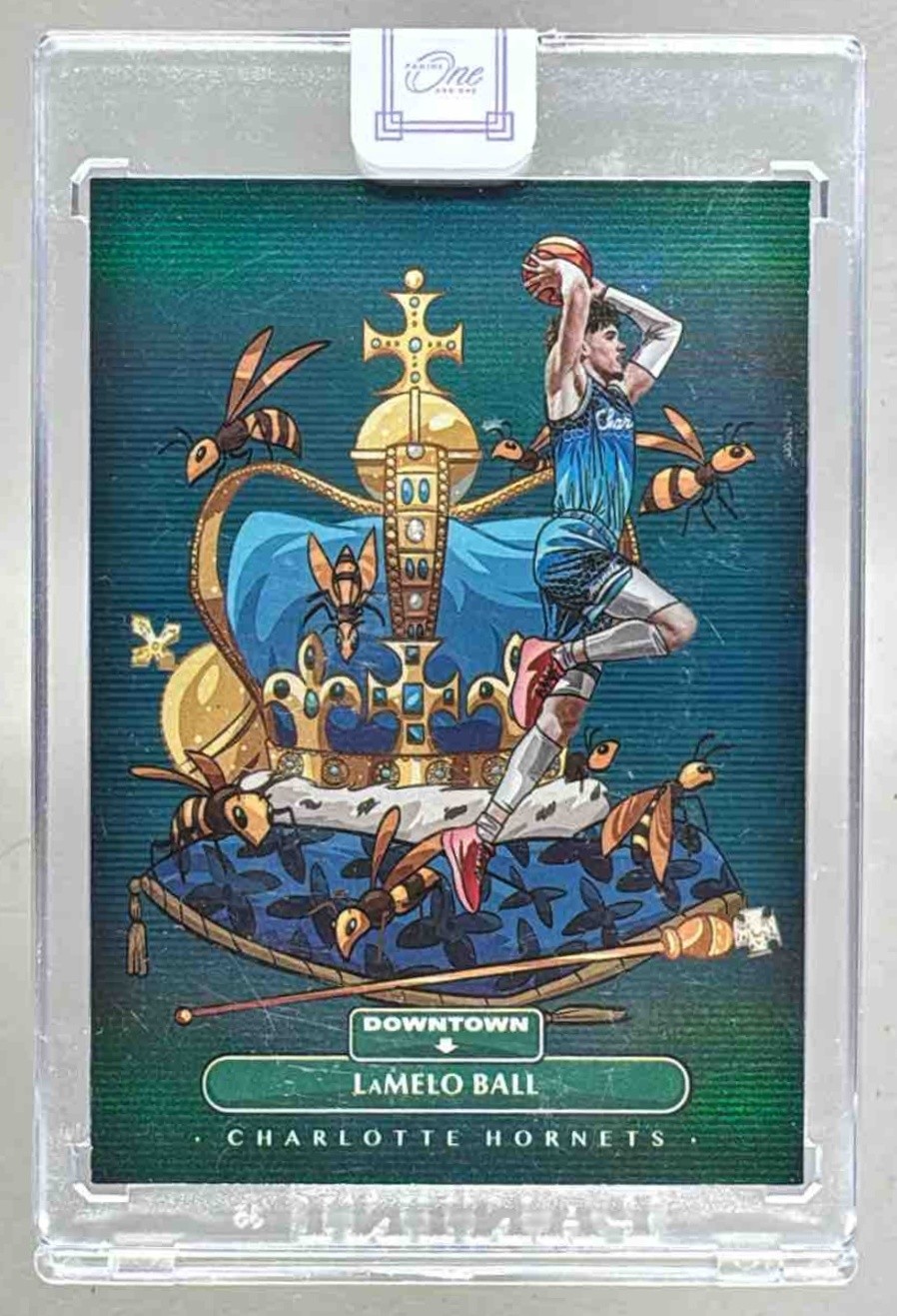 LaMelo Ball 2021 Panini One and One #8 Downtown SP SSP