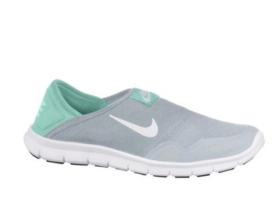 Nike Slip On Orive Lite Athletic Active Platinum Teal Womens Sneakers Size 8.5
