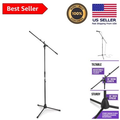 Durable MS7701B Boom Microphone Stand - Lightweight & Versatile Performance Tool