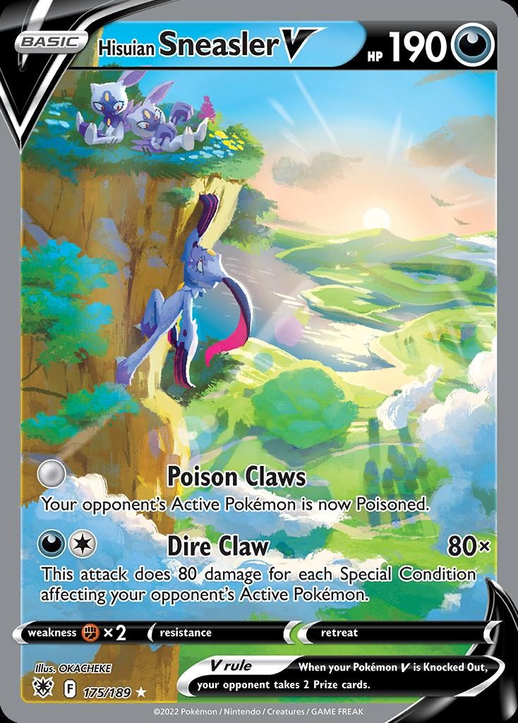 Pokemon Hisuian Sneasler V (175/266) Astral Radiance LP HOLO