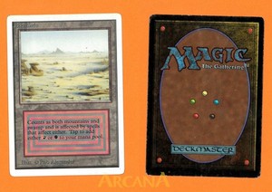 【イタリア語】Malaterra/Badlands　MTGマジックザギャザリング MTG BADLANDS EXC MALATERRA FBB 1 EDIZIONE BLACK BORDER MAGIC DUALS