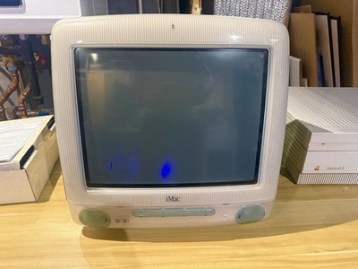Apple iMac G3 Sage - Rarest Color - Working CD & HD - New OS - Keyboard & Mouse