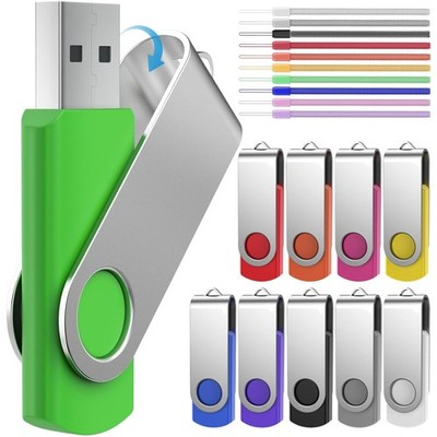USB Stick 16GB 10er Pack bunt Metall Flash Drive Lanyard, Tragbar