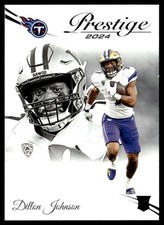 2024 Panini Prestige Dillon Johnson Rookie Tennessee Titans #356