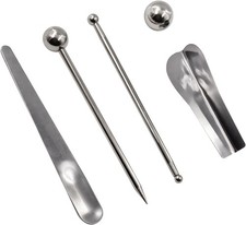 5 Piece Stainless Steel Caulking Tool Kit   Grout Finishing, Removal  Applica