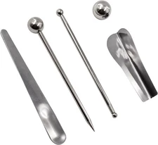 5 Piece Stainless Steel Caulking Tool Kit – Grout Finishing, Removal & Applica