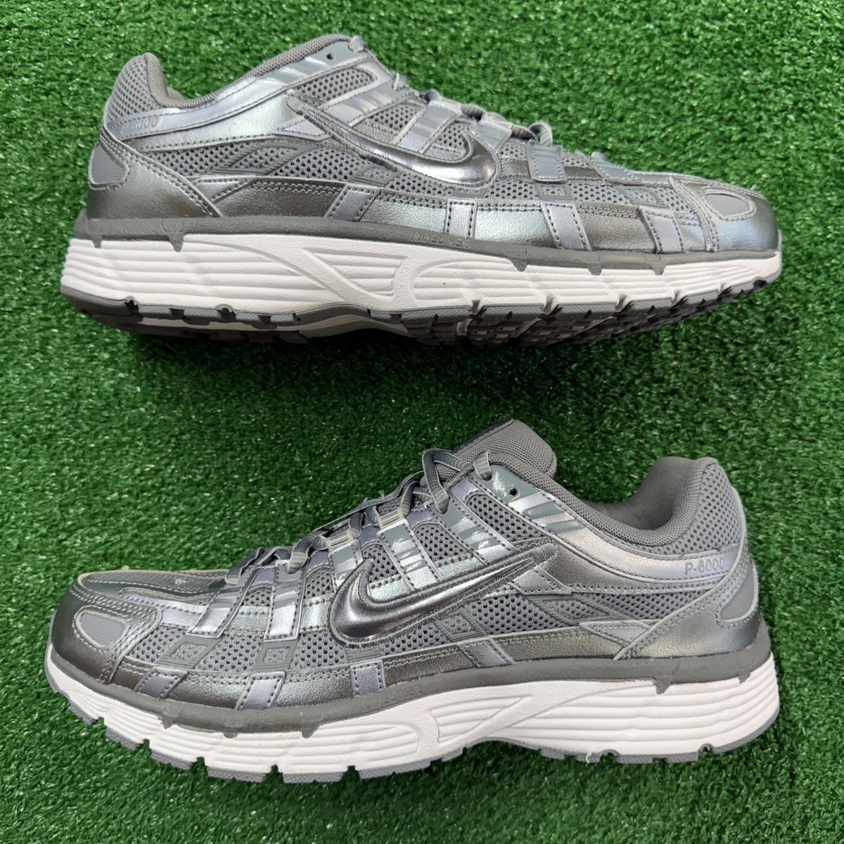 Nike P-6000 Metallic Cool Grey Mens CD6404-023 VNDS Sz 10 | eBay