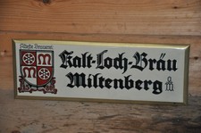 Altes Brauereischild/Imoglasschild,Kalt-Loch-Br&auml;u Miltenberg,Reklameschild Bier