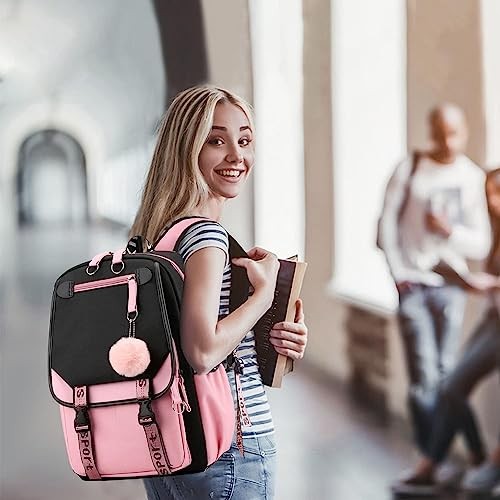 Girls Backpack Middle School Students Bookbag,School Backpack with Blackpink - 第 8/8 張圖片