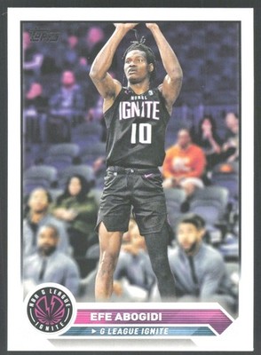 2023-24 Topps G-League Basketball 23 Efe Abogidi, G League Ignite