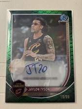 2025-2026 Bowman  Jaylon Tyson Green Reptillian Auto /99 (IMPERFECTIONS)