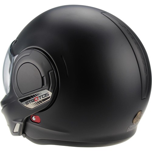 Viper F242 180° Flip Over P&J Rated Motorcycle Motorbike Helmet - Matt Black - Picture 6 of 12
