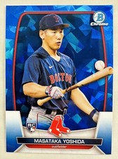 Masataka Yoshida 2023 Bowman Chrome Sapphire Image Variation RC SP Red Sox