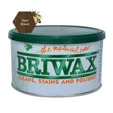 Briwax Dark Brown Original Furniture Wax Polish Cleans, Stains & Polishes, 16 Oz