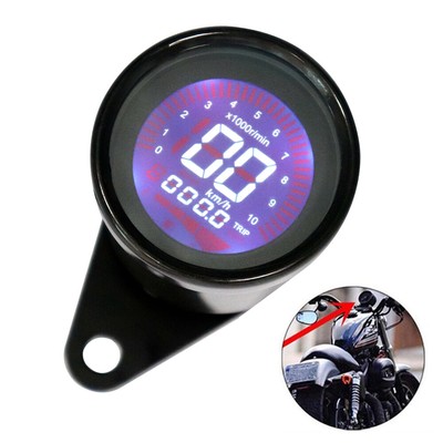 Universal  Motorcycle Instrument Modified Digital Motorbike Speedometer D7R9