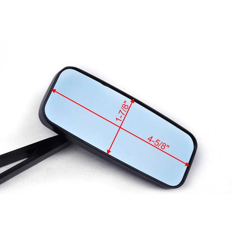 Черные прямоугольные мотоциклетные зеркала для Honda Rebel 250 CMX250C 300 CMX300 CMX500 - Изображение 3 из 4