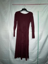 MSRP 98 BB Dakota Steve Madden Maroon Tie Front Dress Size Medium