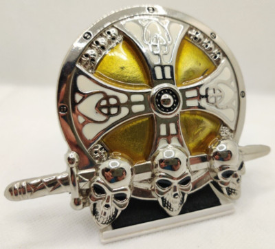 Gürtelschnalle Gürtel 4cm Belt Buckle  Keltisches Kämpfer Schild Biker USA