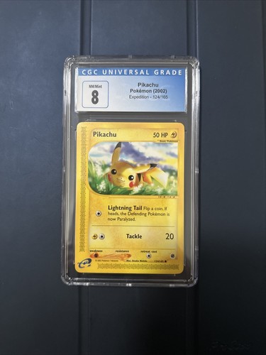 Pikachu graded CGC 8 for sale on eBay
